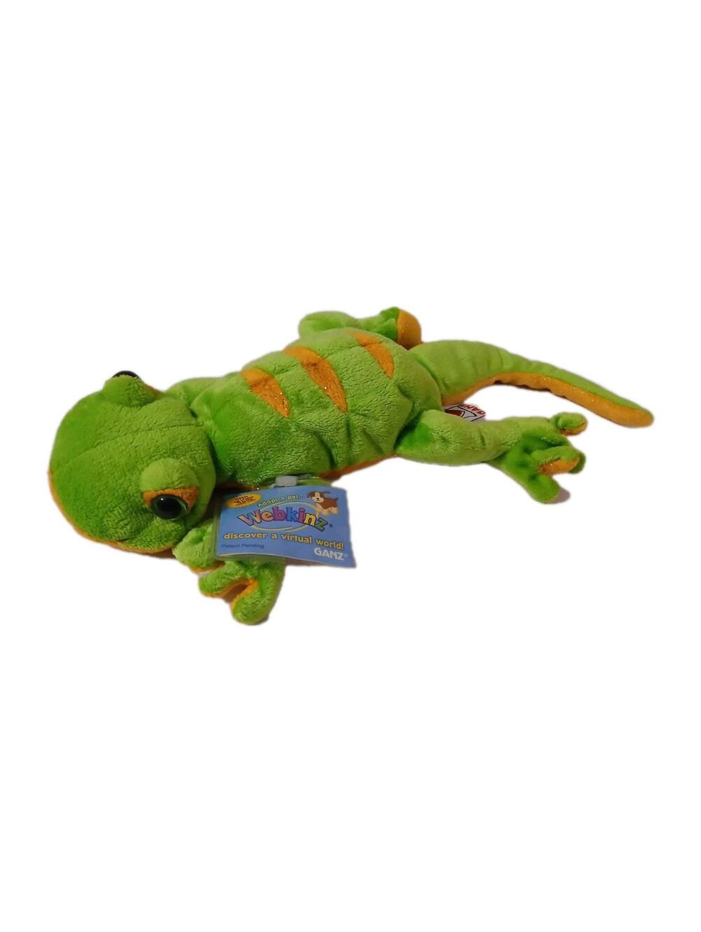 Sealed Tag Ganz Webkinz Lemon-Lime Gecko Plush Stuffed Lizard  sealed Tag